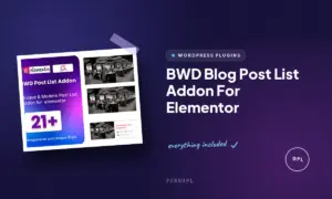 bwd blog post list addon for elementor