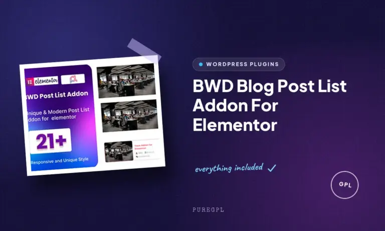 bwd blog post list addon for elementor
