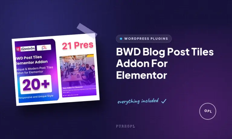 bwd blog post tiles addon for elementor