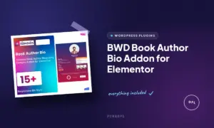 bwd book author bio addon for elementor