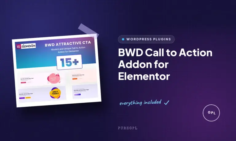 bwd call to action addon for elementor