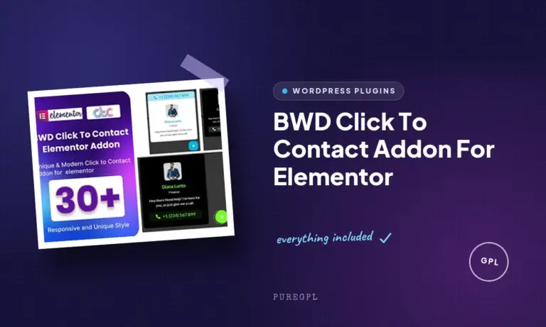 bwd click to contact addon for elementor