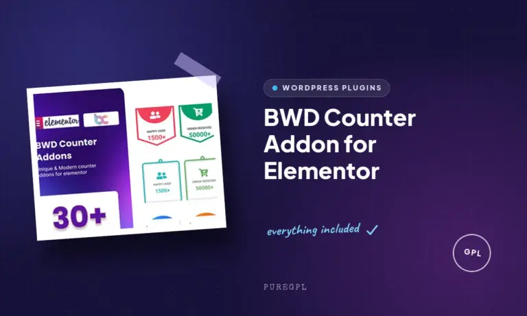 bwd counter addon for elementor