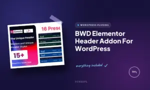 bwd elementor header addon for wordpress