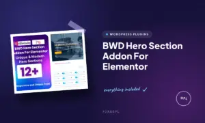 bwd hero section addon for elementor