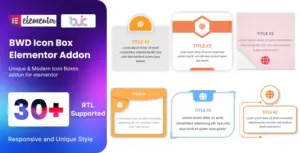 BWD Icon Box addon for Elementor