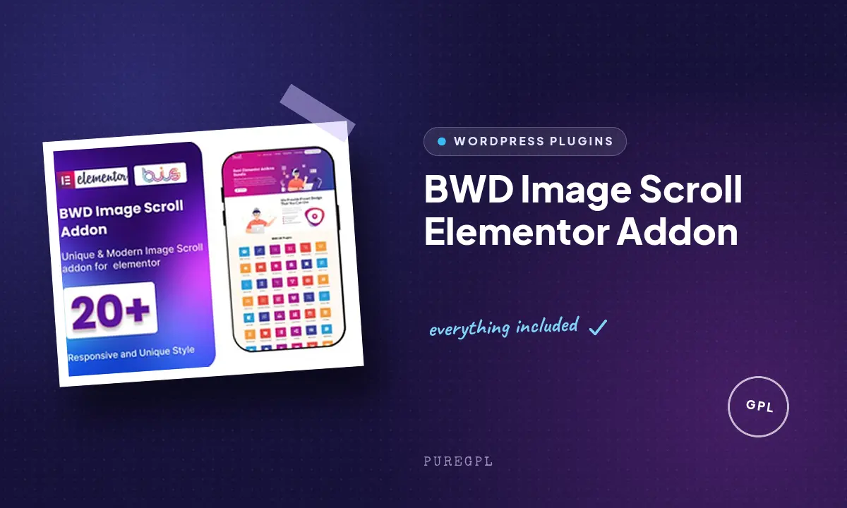 BWD Image Scroll Elementor Addon