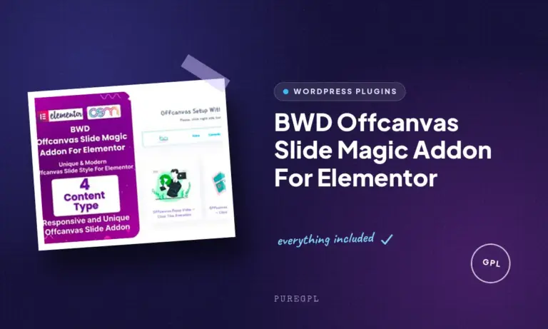 bwd offcanvas slide magic addon for elementor