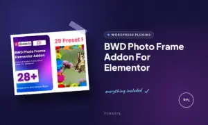 bwd photo frame addon for elementor