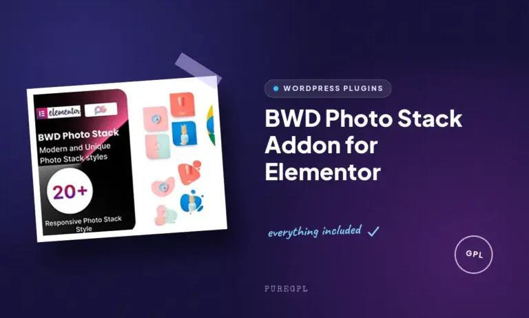 bwd photo stack addon for elementor