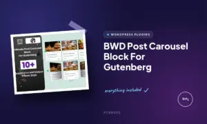 bwd post carousel block for gutenberg