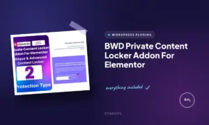bwd private content locker addon for elementor