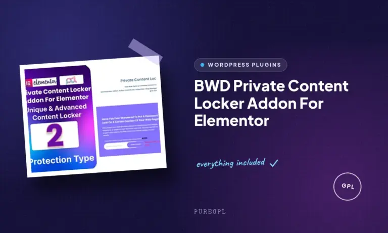 bwd private content locker addon for elementor