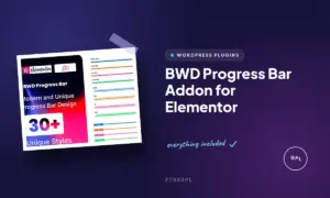 bwd progress bar addon for elementor