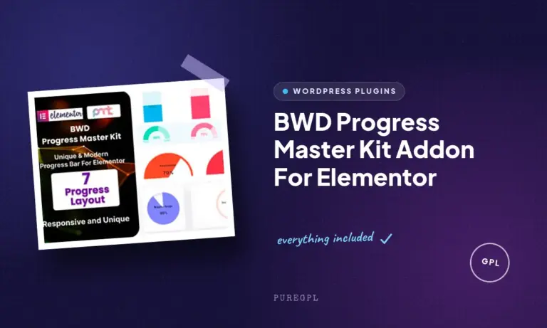 bwd progress master kit addon for elementor