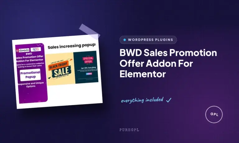 bwd sales promotion offer addon for elementor