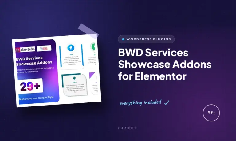 bwd services showcase addons for elementor