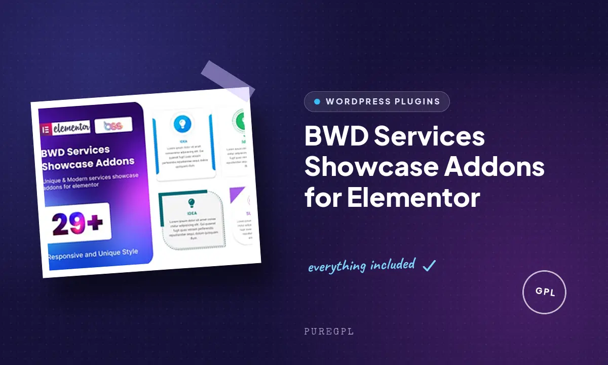 BWD Services Showcase Addons for Elementor