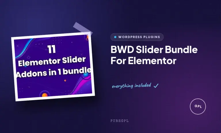 bwd slider bundle for elementor