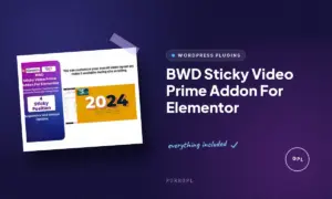 bwd sticky video prime addon for elementor