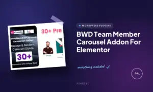 bwd team member carousel addon for elementor