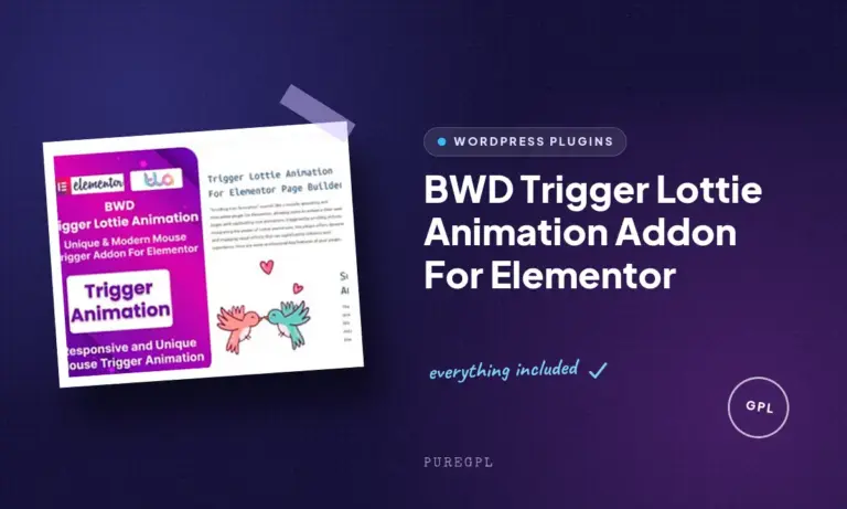 bwd trigger lottie animation addon for elementor