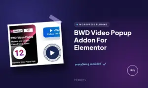 bwd video popup addon for elementor