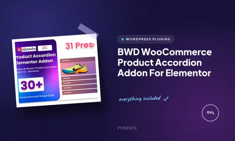 bwd woocommerce product accordion addon for elementor