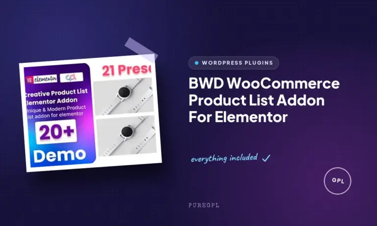 bwd woocommerce product list addon for elementor