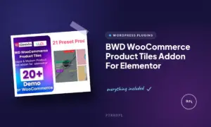 bwd woocommerce product tiles addon for elementor