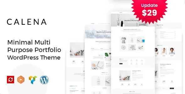 calena minimal multi purpose portfolio wordpress theme 1