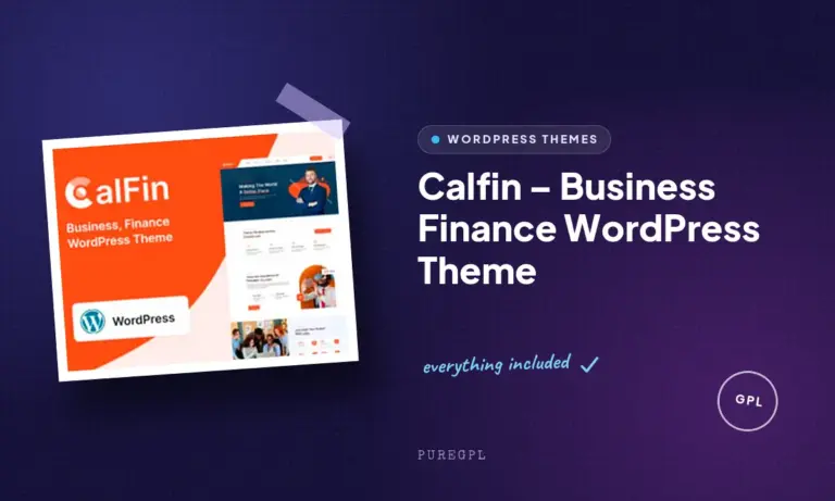 calfin business finance wordpress theme