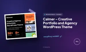 calmer creative portfolio and agency wordpress theme