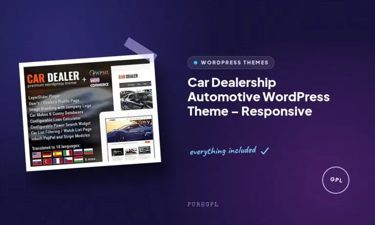 car dealership automotive wordpress theme responsive