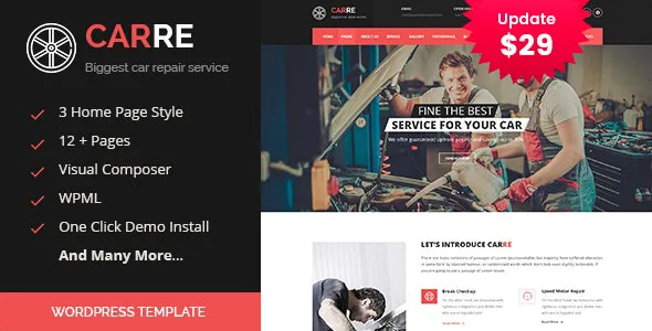 car re auto mechanic car repair wordpress theme 1