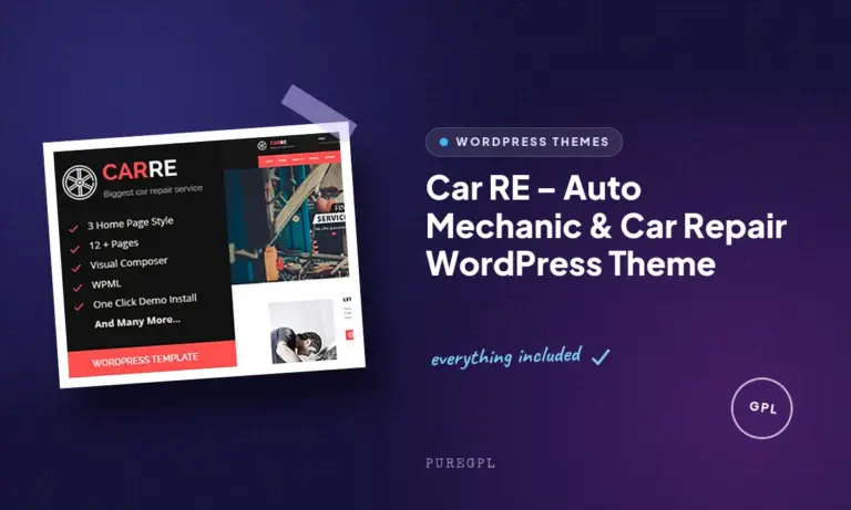 car re auto mechanic car repair wordpress theme