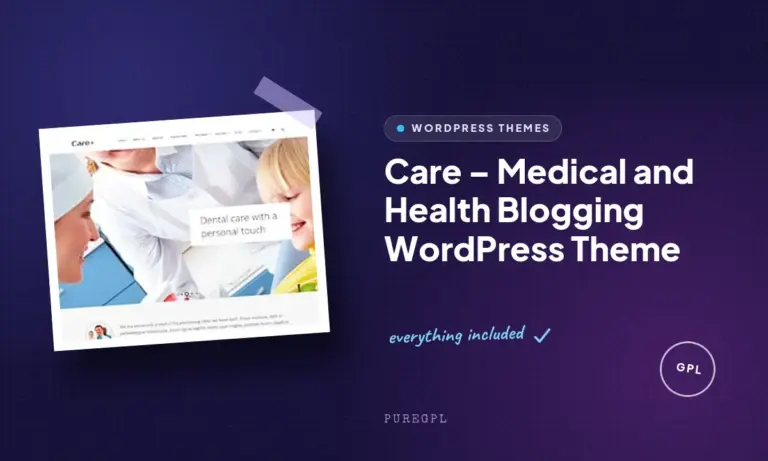 care medical and health blogging wordpress theme