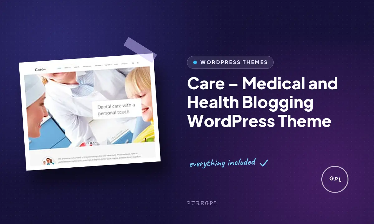 Care – Medical and Health Blogging WordPress Theme