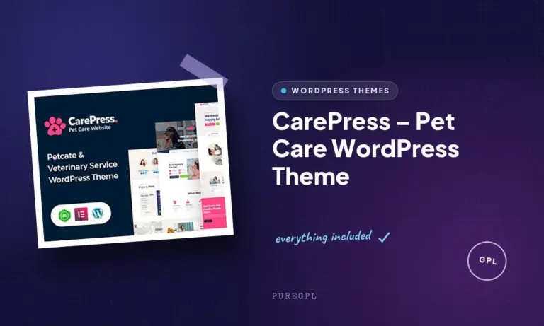 carepress pet care wordpress theme