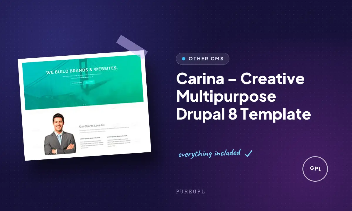Carina – Creative Multipurpose Drupal 8 Template