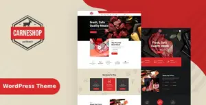 CarneShop – Butcher & Meat Shop WordPress Theme + RTL