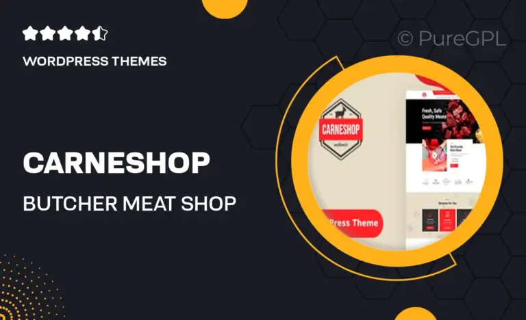 carneshop butcher meat shop wordpress theme rtl