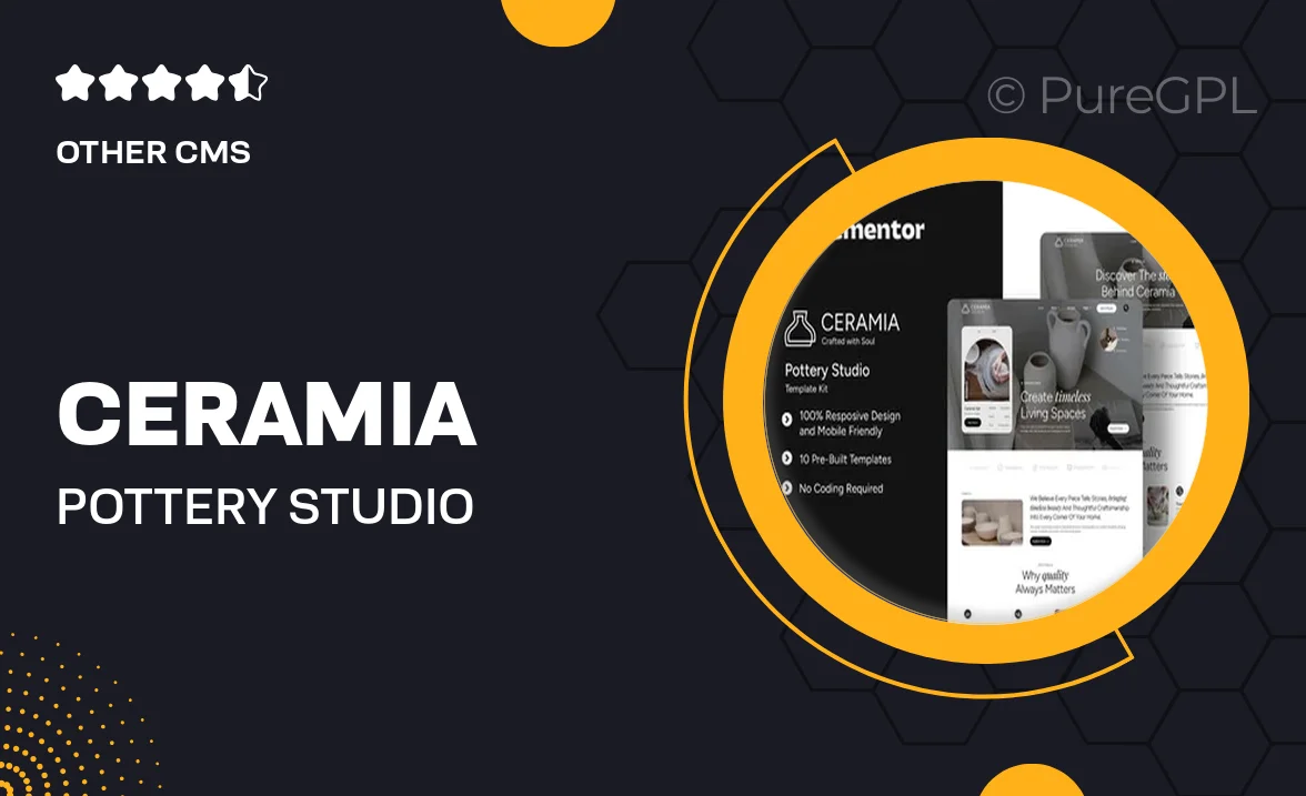 Ceramia – Pottery Studio Elementor Template Kit