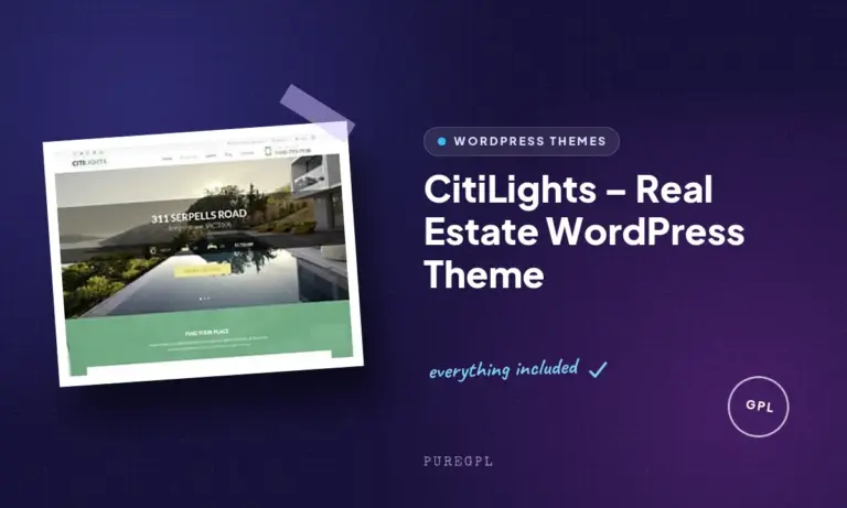 citilights real estate wordpress theme