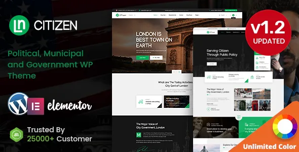 cityzen municipal and government wordpress theme rtl 1