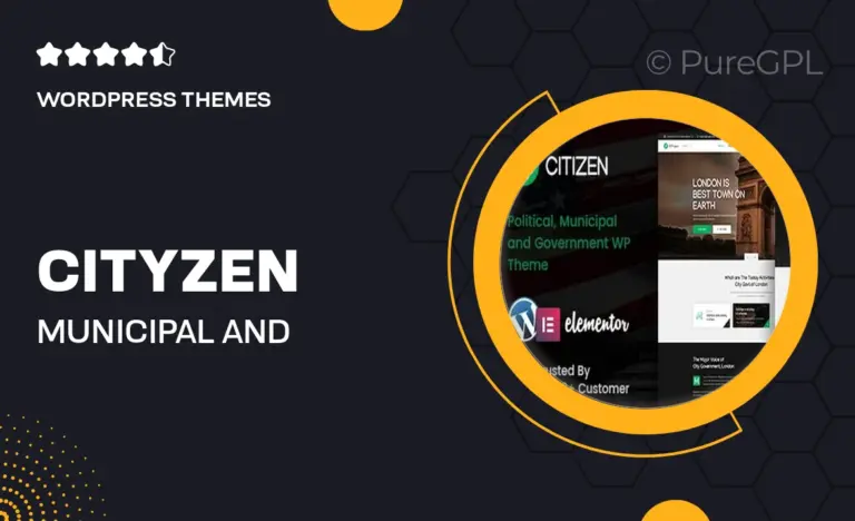 cityzen municipal and government wordpress theme rtl