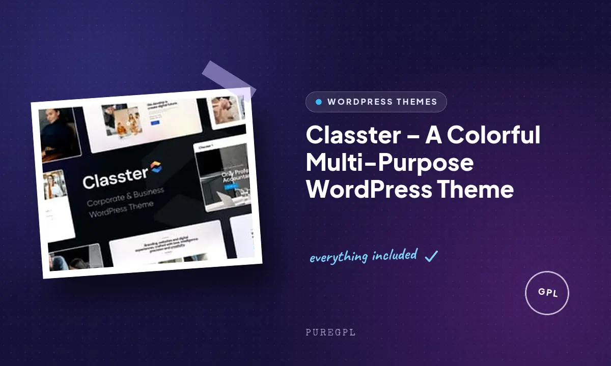 Classter – A Colorful Multi-Purpose WordPress Theme