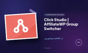 click studio affiliatewp group switcher