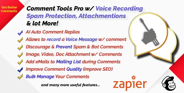 comment tools with auto moderation spam protection attachment mailing list opt in 1