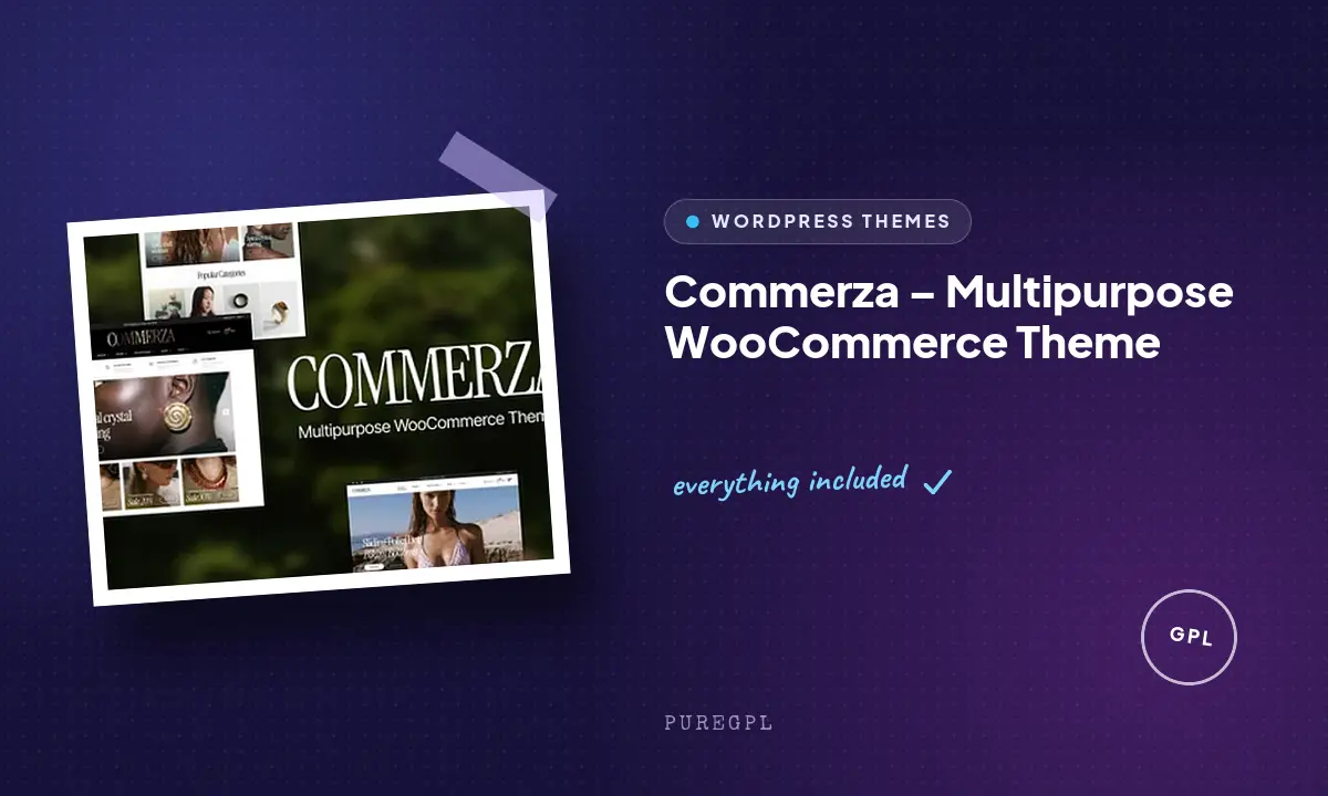 Commerza – Multipurpose WooCommerce Theme